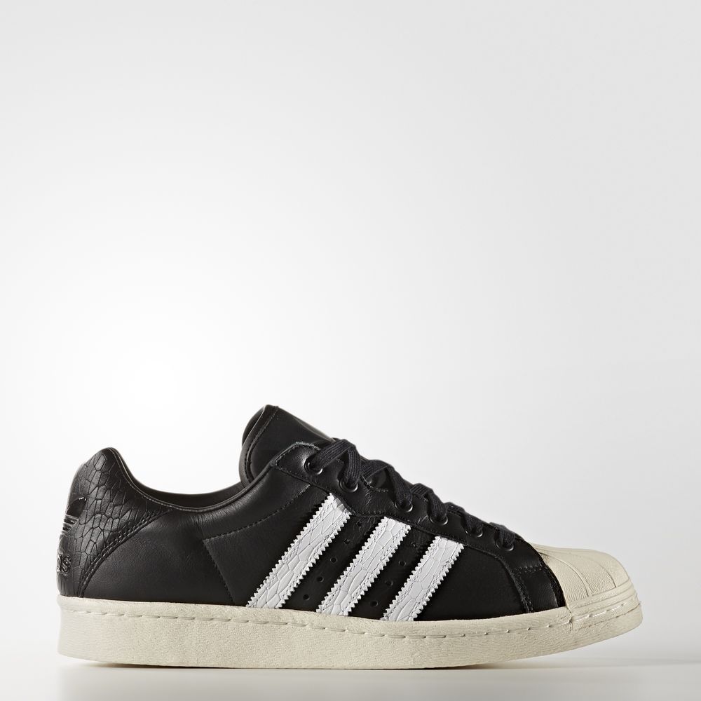 Adidas Ultrastar 80s - Originals ανδρικα - Μαυρα/Ασπρα/Ασπρα,Μέγεθος: EU 36 – 54 2/3 (931QJMHP)